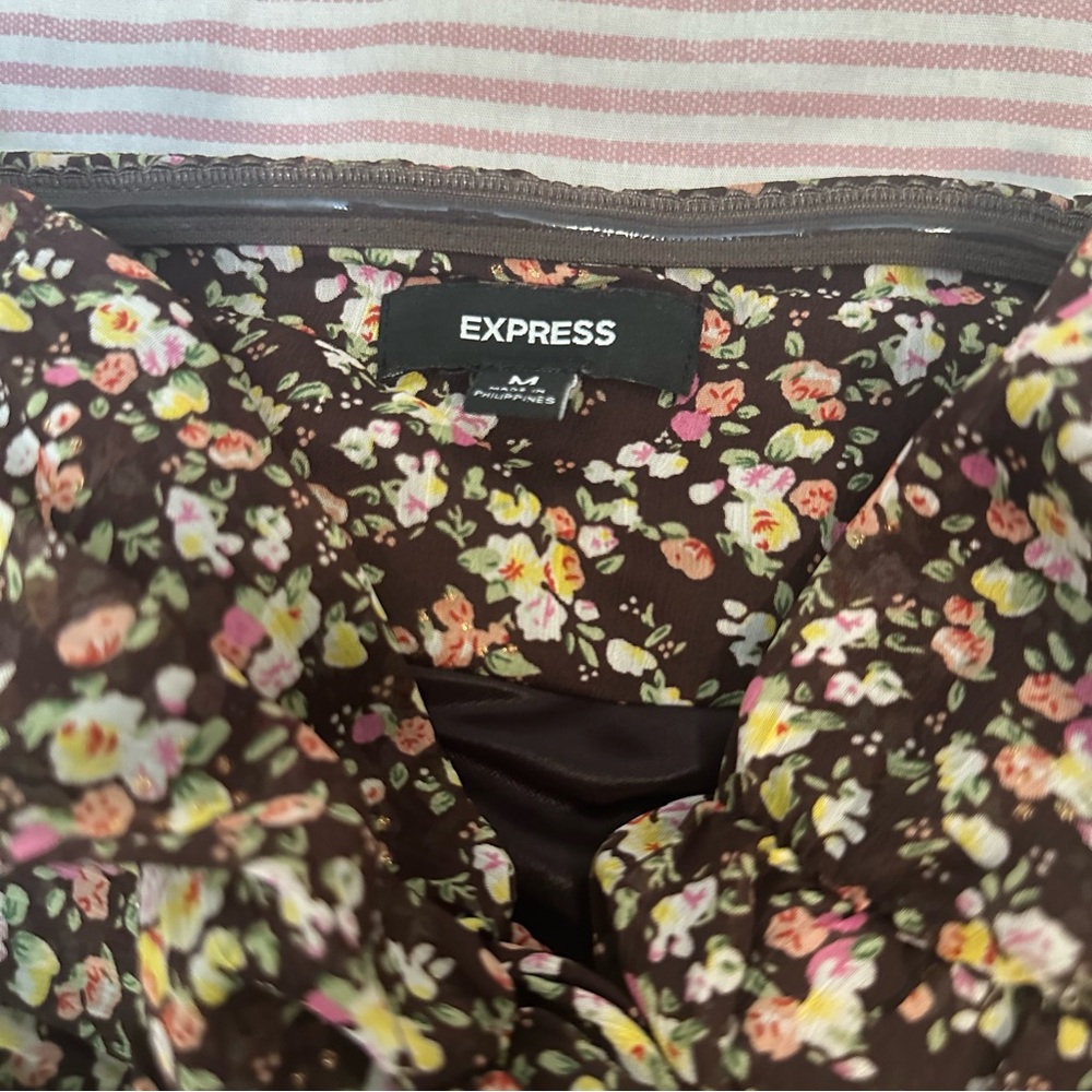 Floral Strapless Ruffle Dress - Picture 2 of 2